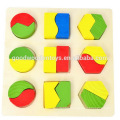 EZ6012-1 Hot Sale Geometric Board Wood Educational Toy for Kids